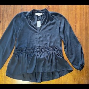 Black Loft blouse.  XS.